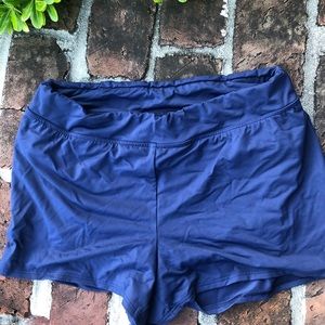 Lands end blue running shorts size 10